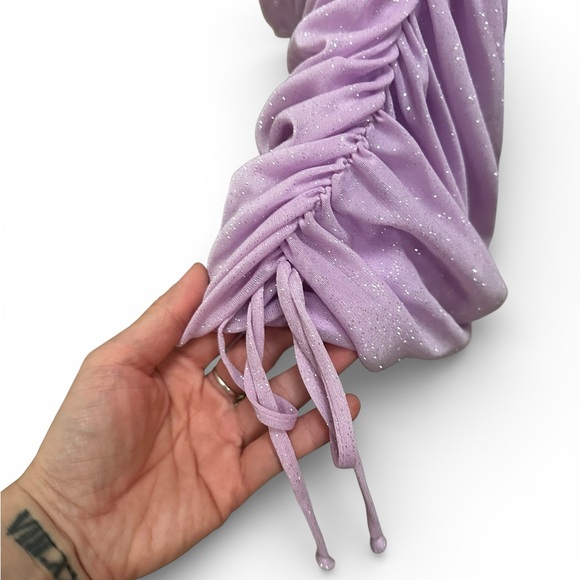 Jump Apparel Ruched Shimmer Mini Dress - Picture 5 of 8